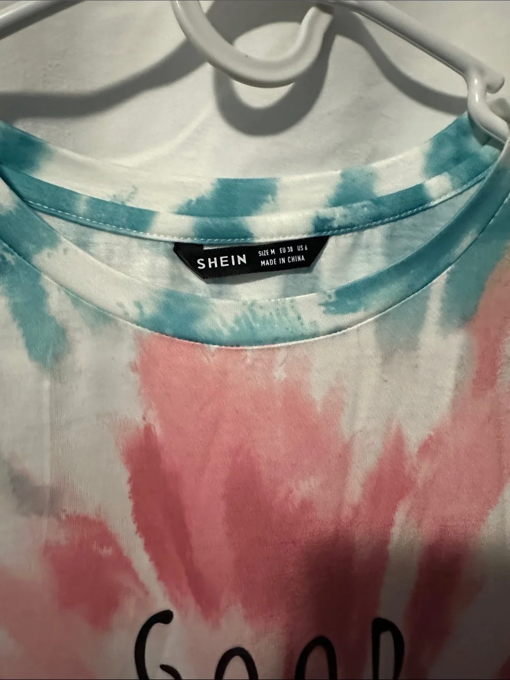 SHEIN Pink & Teal Tie-Dye 